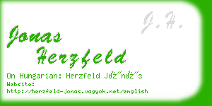 jonas herzfeld business card